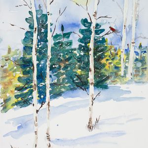 Winter Aspens