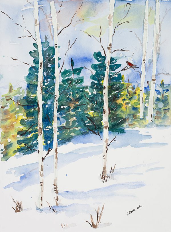 Winter Aspens